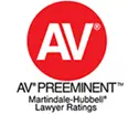 AV Preeminent Martindale Hubbell Lawyer Ratings